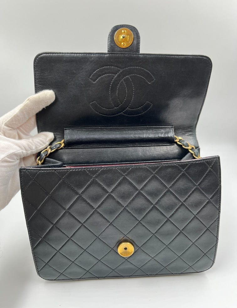 Vintage Black Chanel Flap Bag