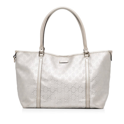 Silver Gucci GG Imprime Joy Tote Bag