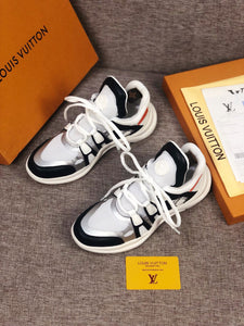 The Bags Vibe - Louis Vuitton Archlight White Black Orange Sneaker