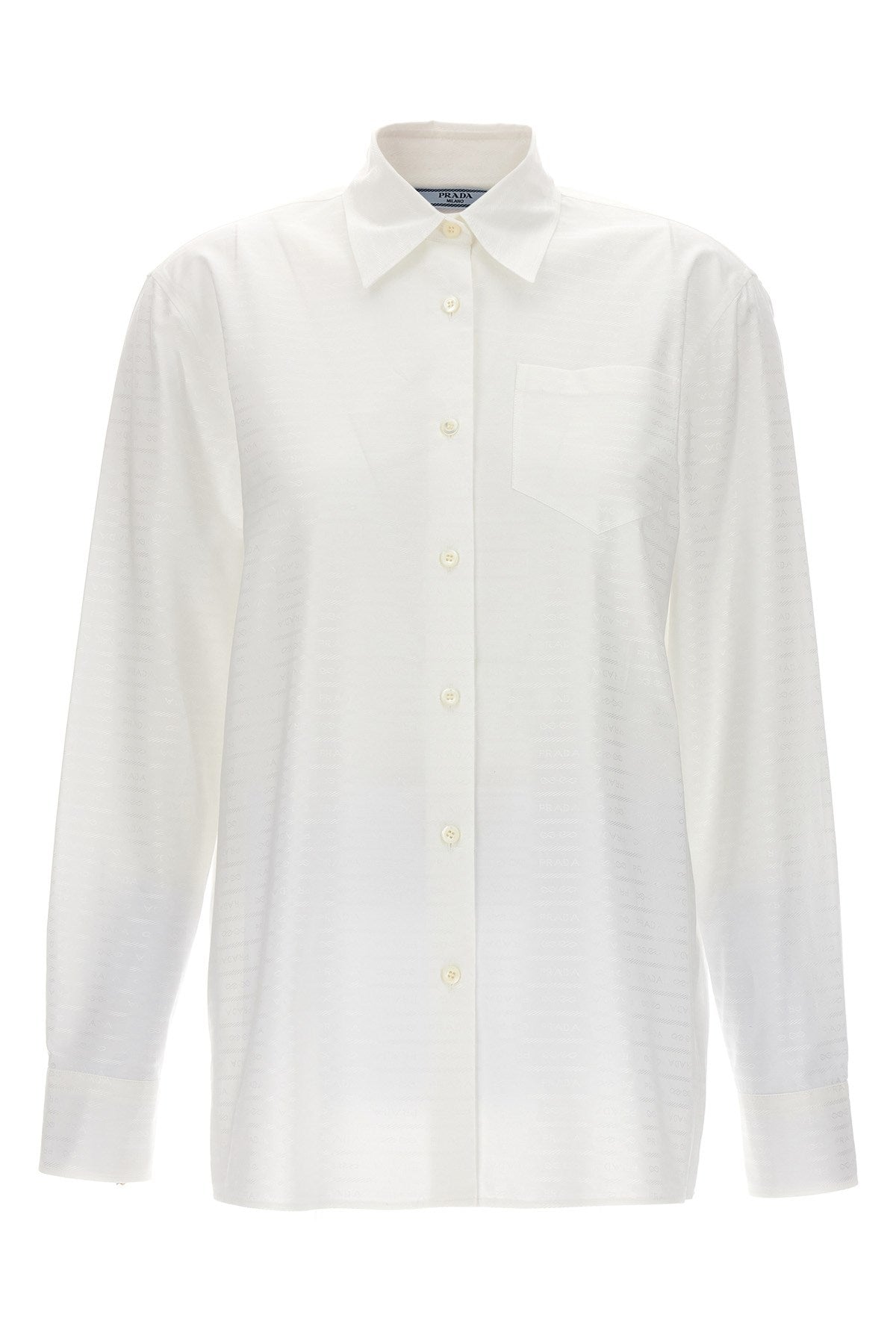 Prada Women Jacquard Logo Shirt