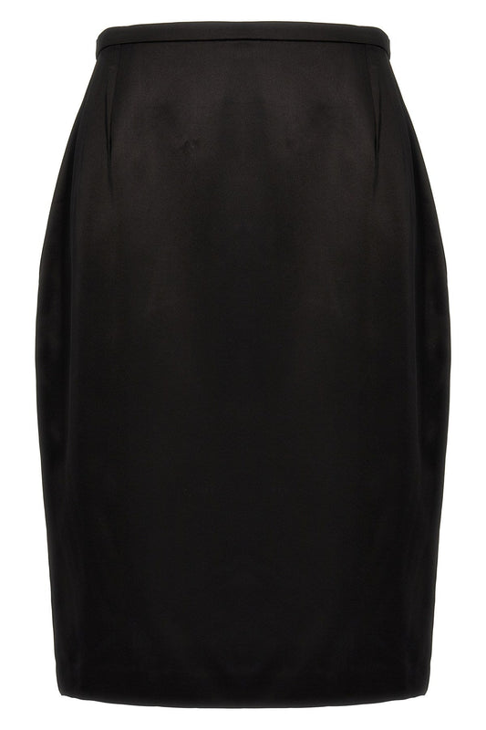 Saint Laurent Women Satin Skirt