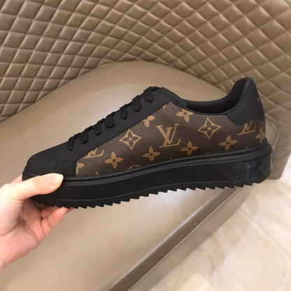 The Bags Vibe - Louis Vuitton Time Out Brown Black Sneaker