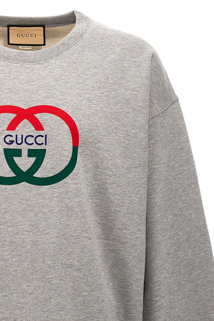 Gucci Men Logo Print Sweatshirt