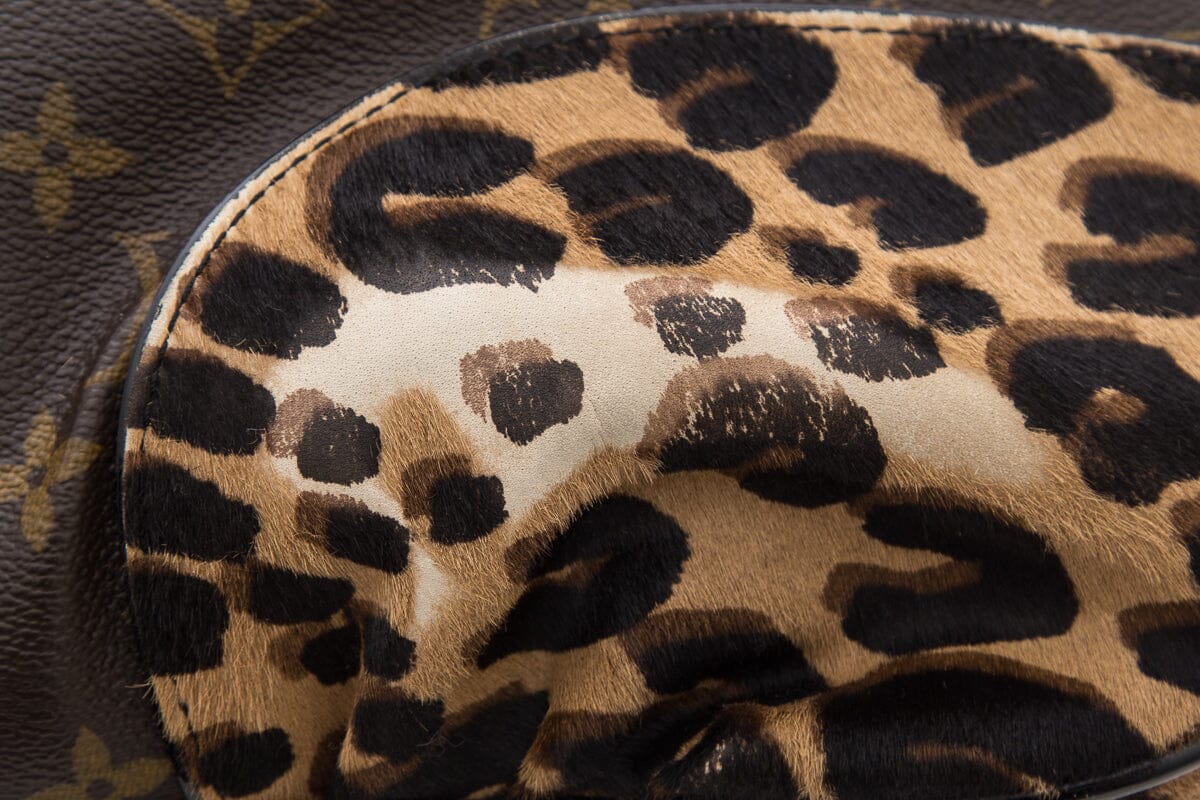 Louis Vuitton Brown Monogram Leopard Polly Handbag