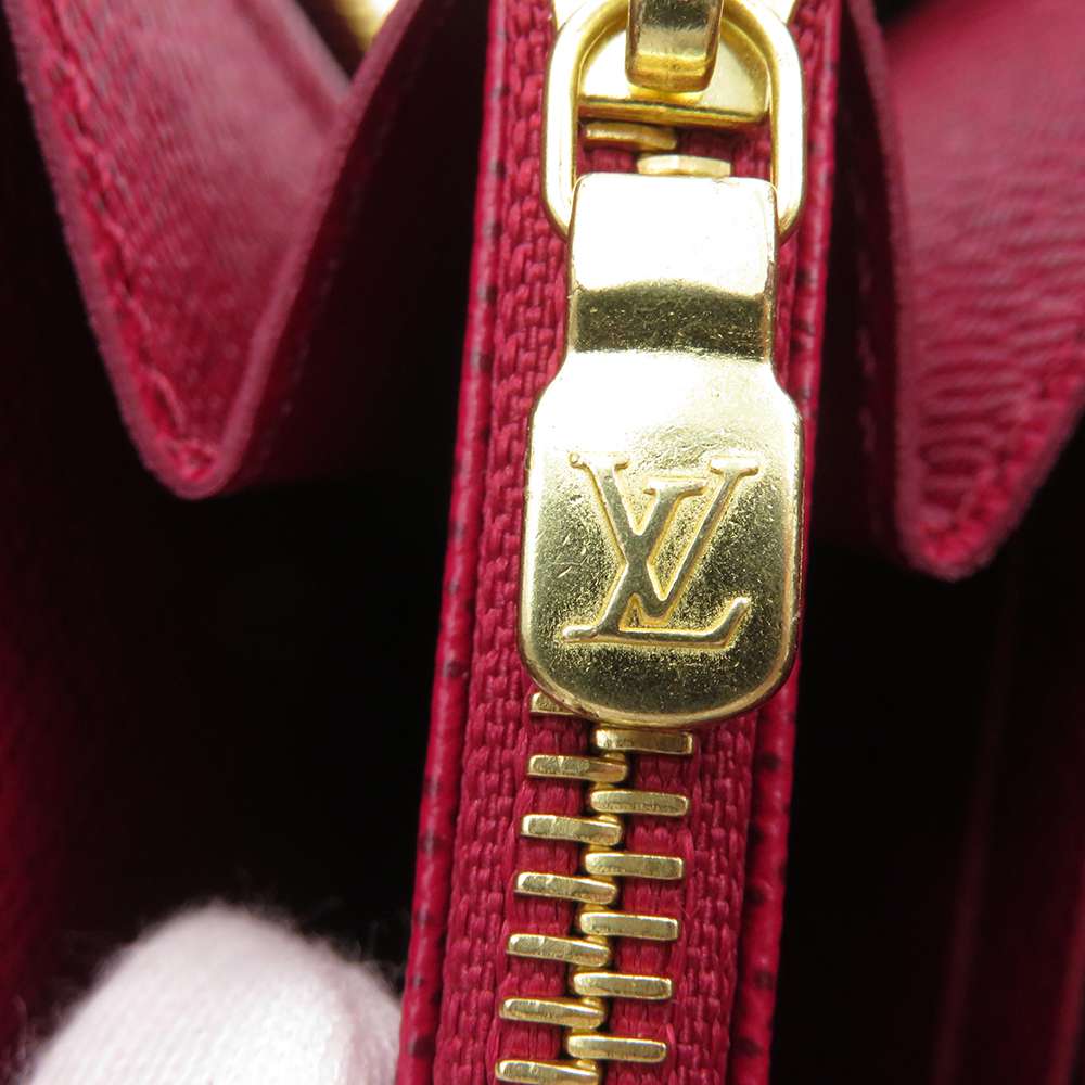 LOUIS VUITTON Zippy Wallet Fuchsia M41895 Monogram