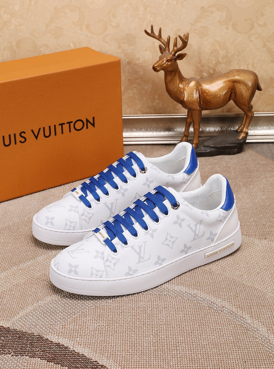 The Bags Vibe - Louis Vuitton Time Out Blue And White Sneaker