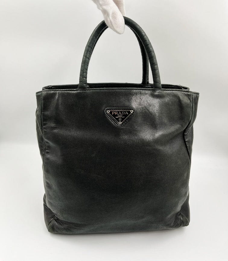 Prada Black Leather Tote