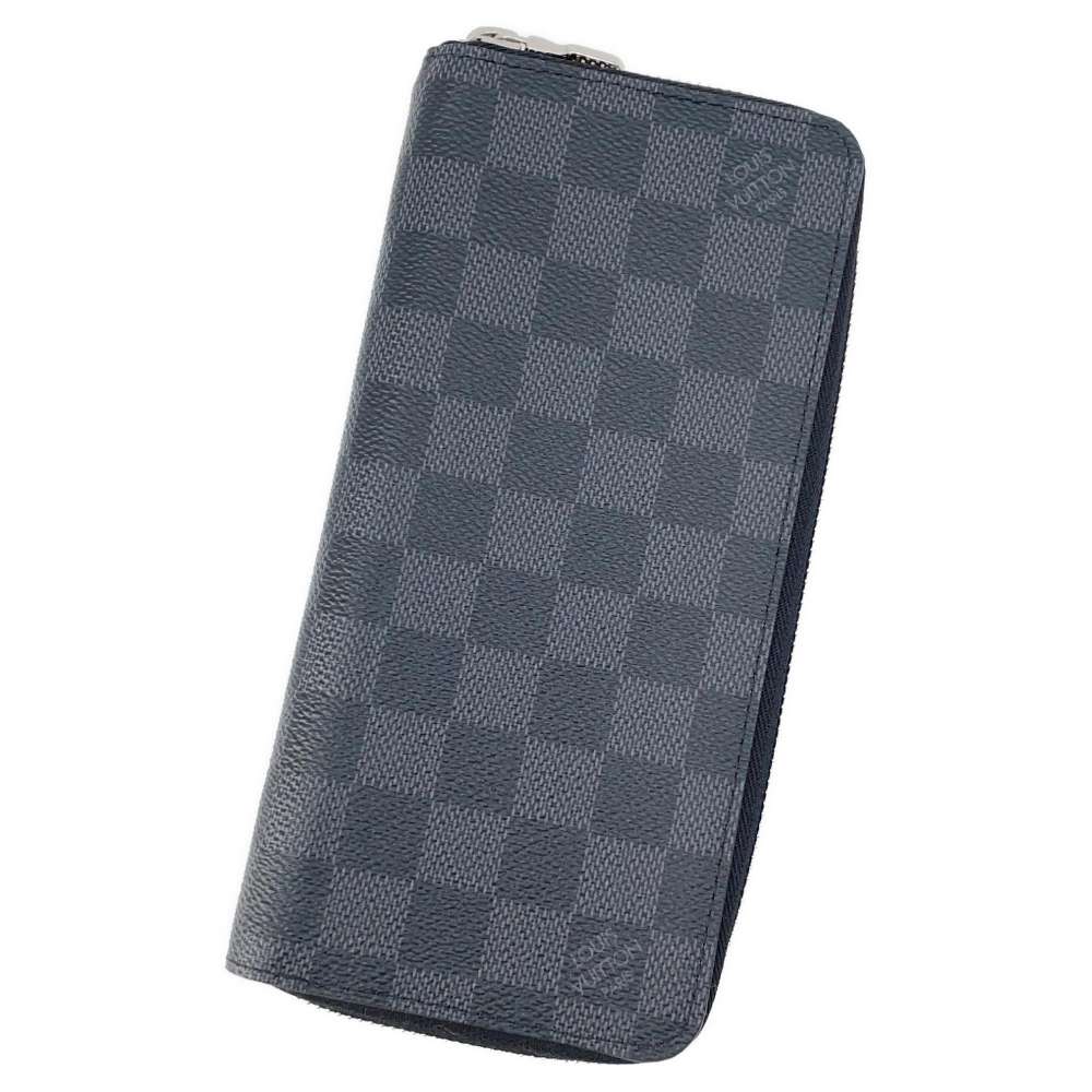 LOUIS VUITTON Zippy wallet Vertical Noir N63095 Damier Graphite