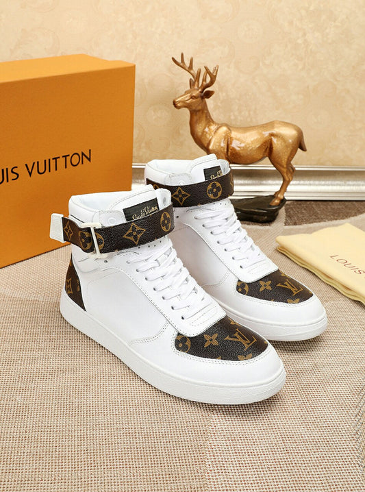 The Bags Vibe - Louis Vuitton Bombox Boot White and Brown Sneaker