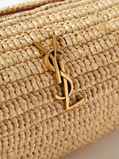 Saint Laurent Women Raffia Shoulder Bag