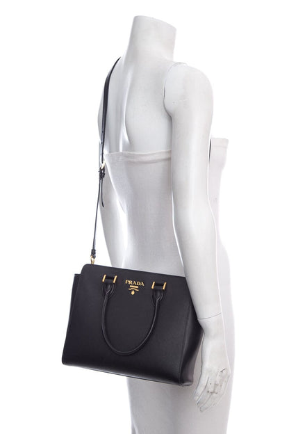 Prada Black Saffiano Leather Handbag