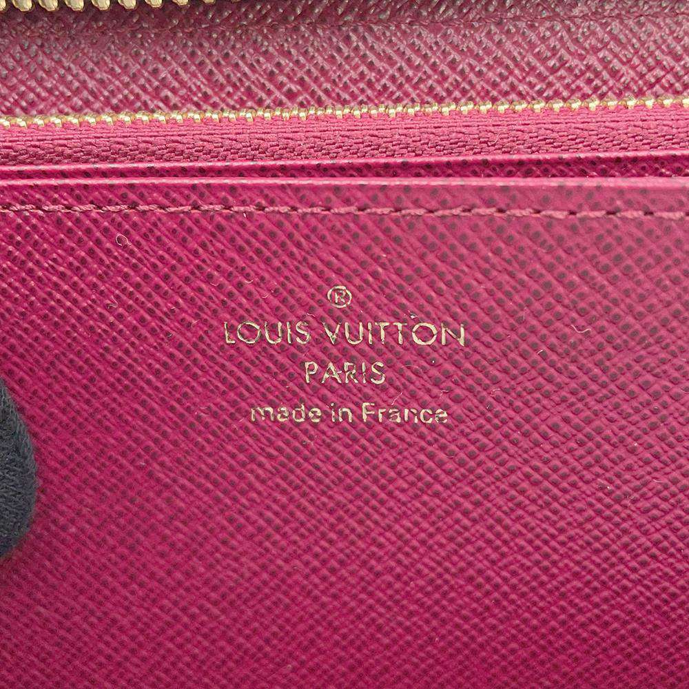 LOUIS VUITTON Zippy Wallet Fuchsia M41895 Monogram