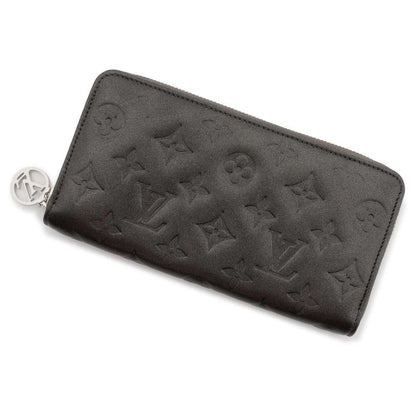 LOUIS VUITTON Zippy Wallet Anthracite M81763 Monogram/Lamb Leather