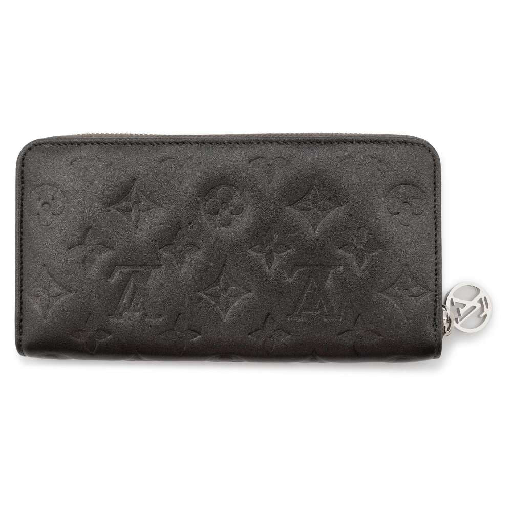 LOUIS VUITTON Zippy Wallet Anthracite M81763 Monogram/Lamb Leather