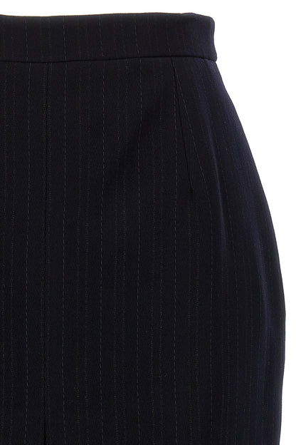 Saint Laurent Women Slit Pencil Skirt