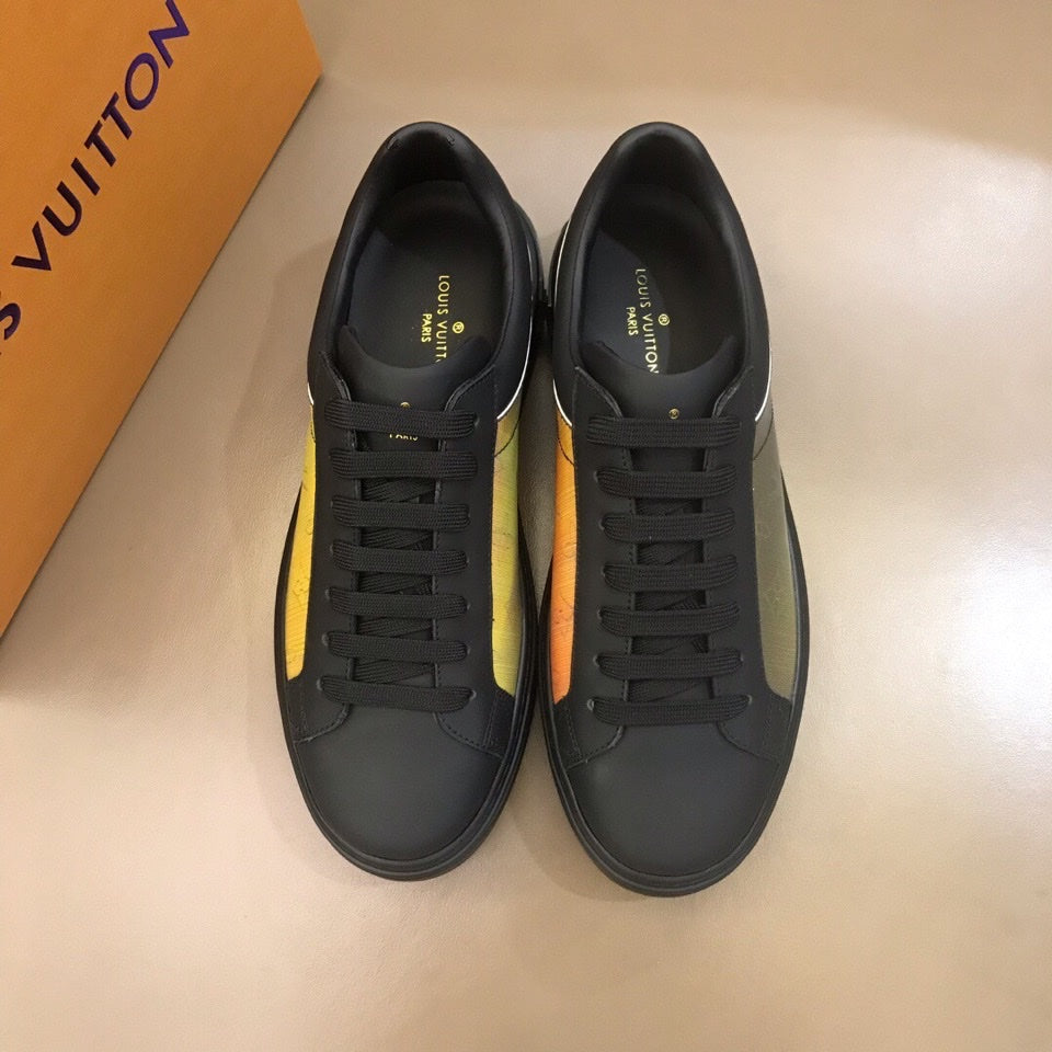 The Bags Vibe - Louis Vuitton Time Out Black Yellow Sneaker