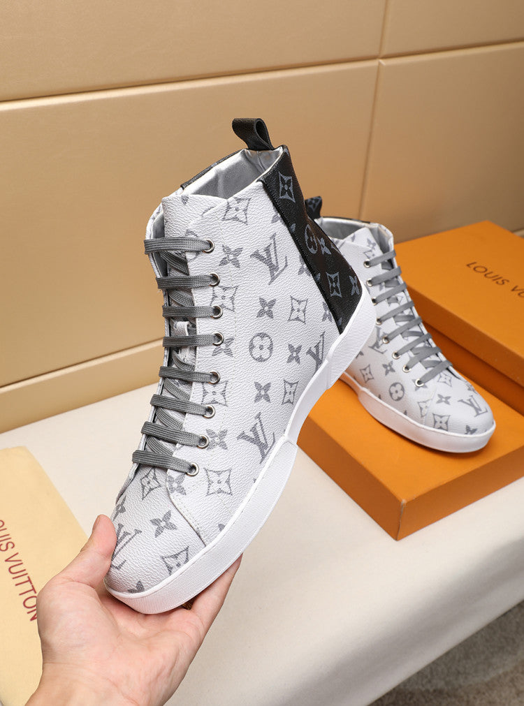 The Bags Vibe - Louis Vuitton Stellar Trainer Boot White Black Sneaker