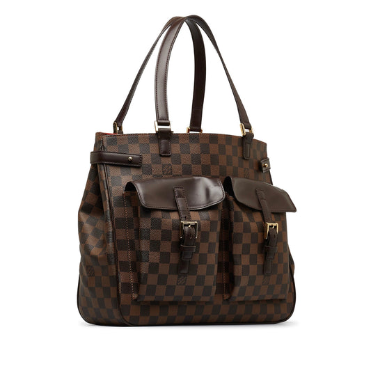 Brown Louis Vuitton Damier Ebene Uzes Tote Bag