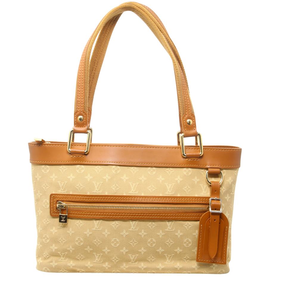 Louis Vuitton Tote Lucille Pm Tst Beige Tan Monogram Mini Lin Canvas Shoulder Bag