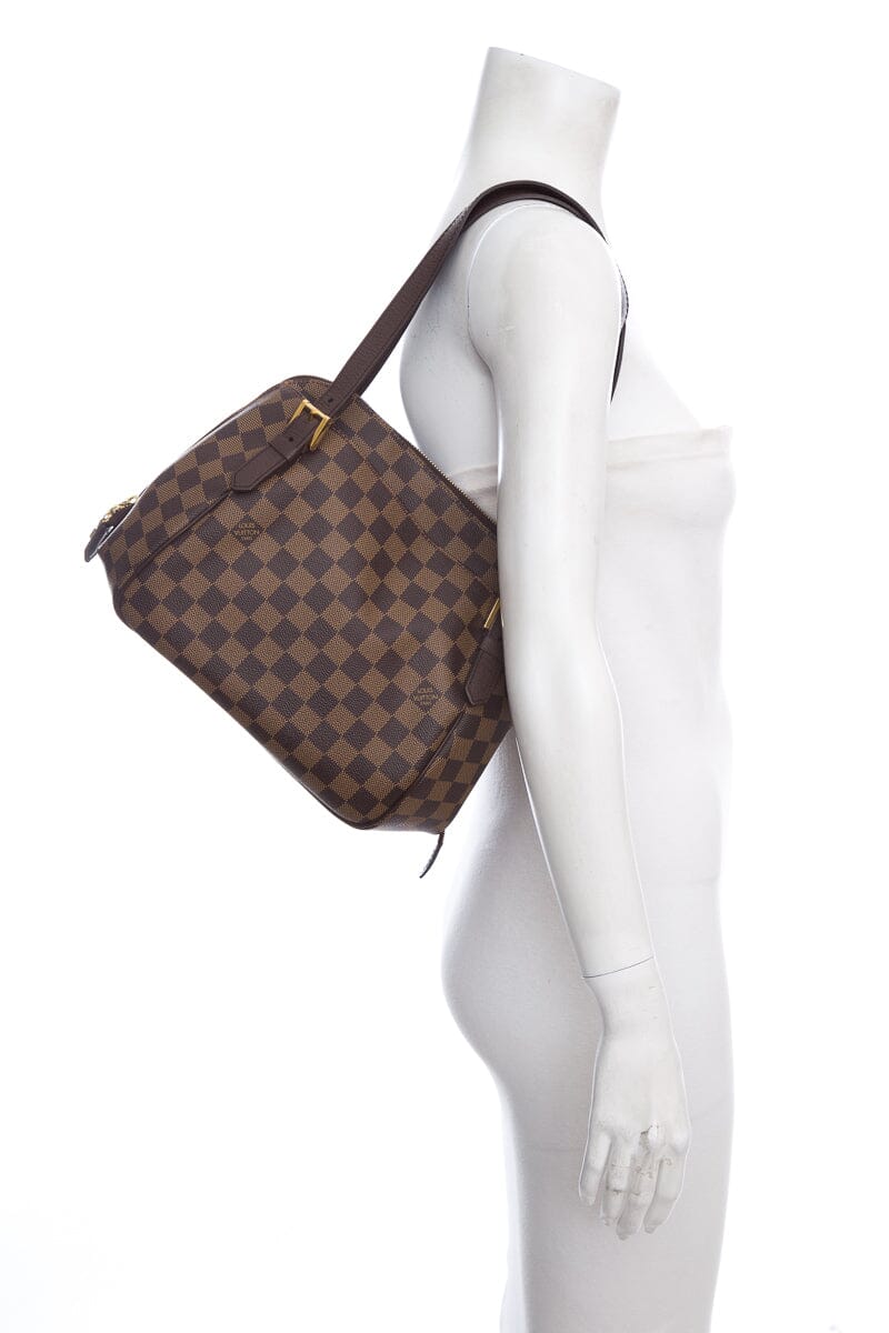 Louis Vuitton Belem MM Brown Handbag