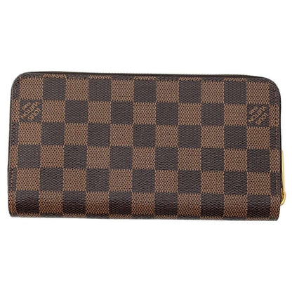 LOUIS VUITTON Zippy Wallet Rose Ballerine N60046 Damier Ebene Canvas