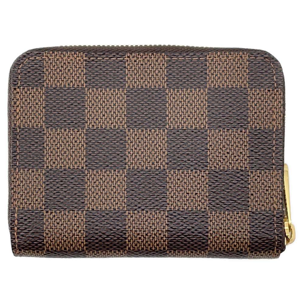 LOUIS VUITTON Zippy Coin Purse Brown N63070 Damier Ebene Canvas