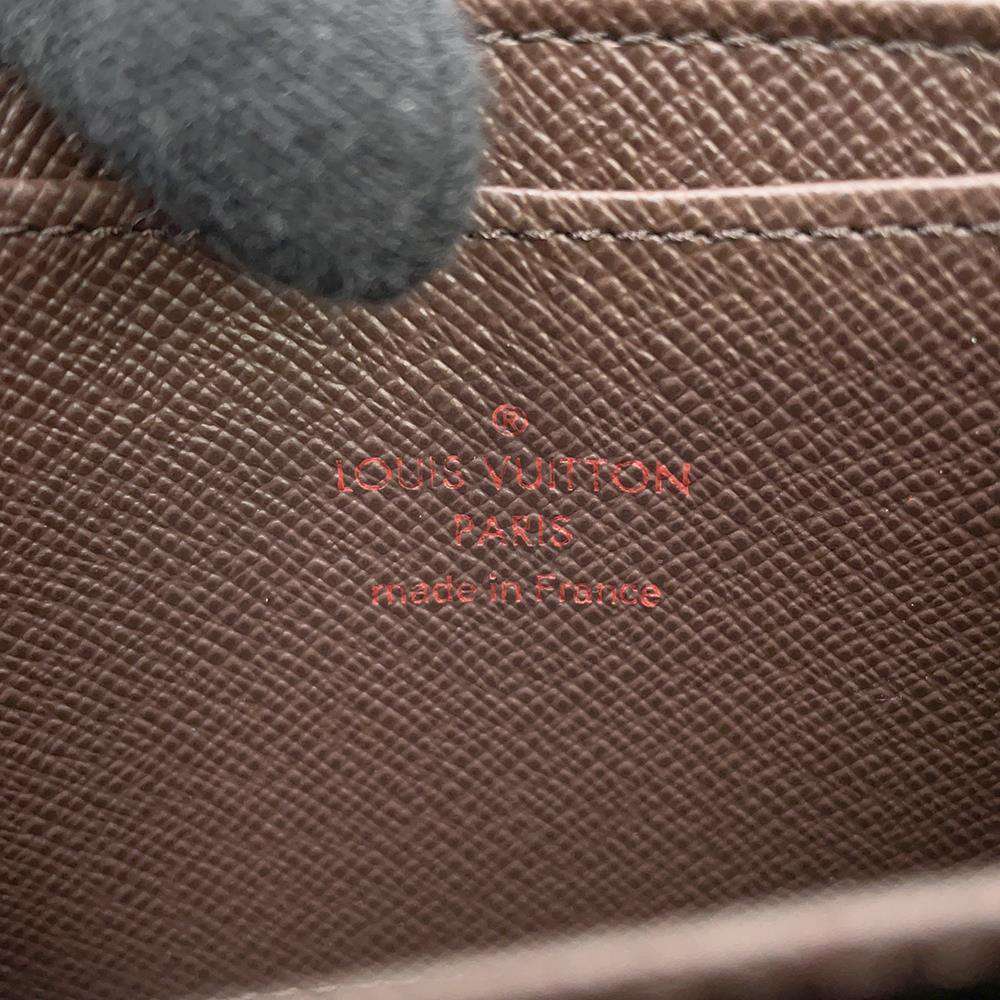 LOUIS VUITTON Zippy Coin Purse Brown N63070 Damier Ebene Canvas