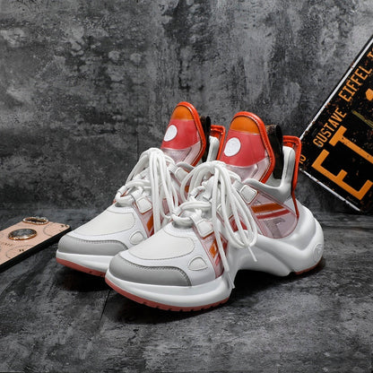 The Bags Vibe - Louis Vuitton Archlight White Orange Sneaker