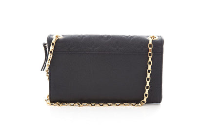 Louis Vuitton Black Empreinte Wallet on Chain Cross-Body