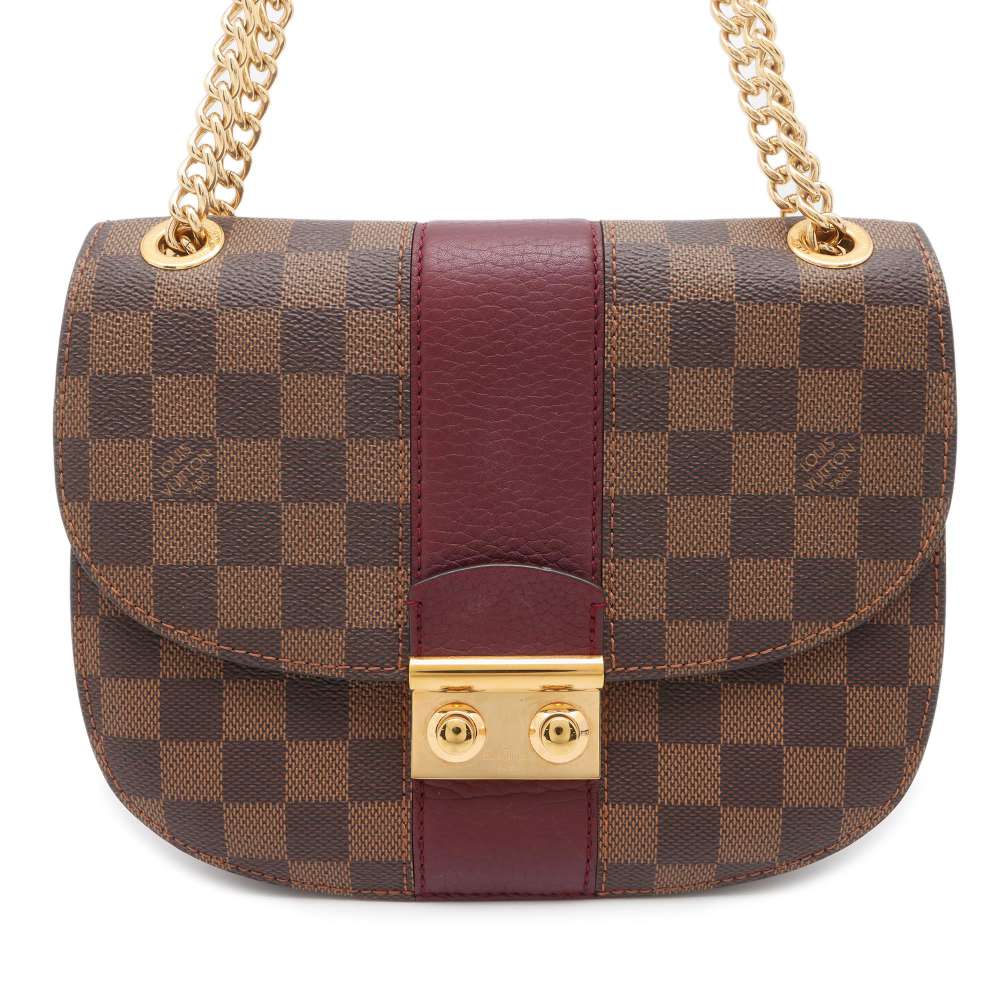 LOUIS VUITTON Wight Brown/Bordeaux N64420 Damier Ebene Canvas