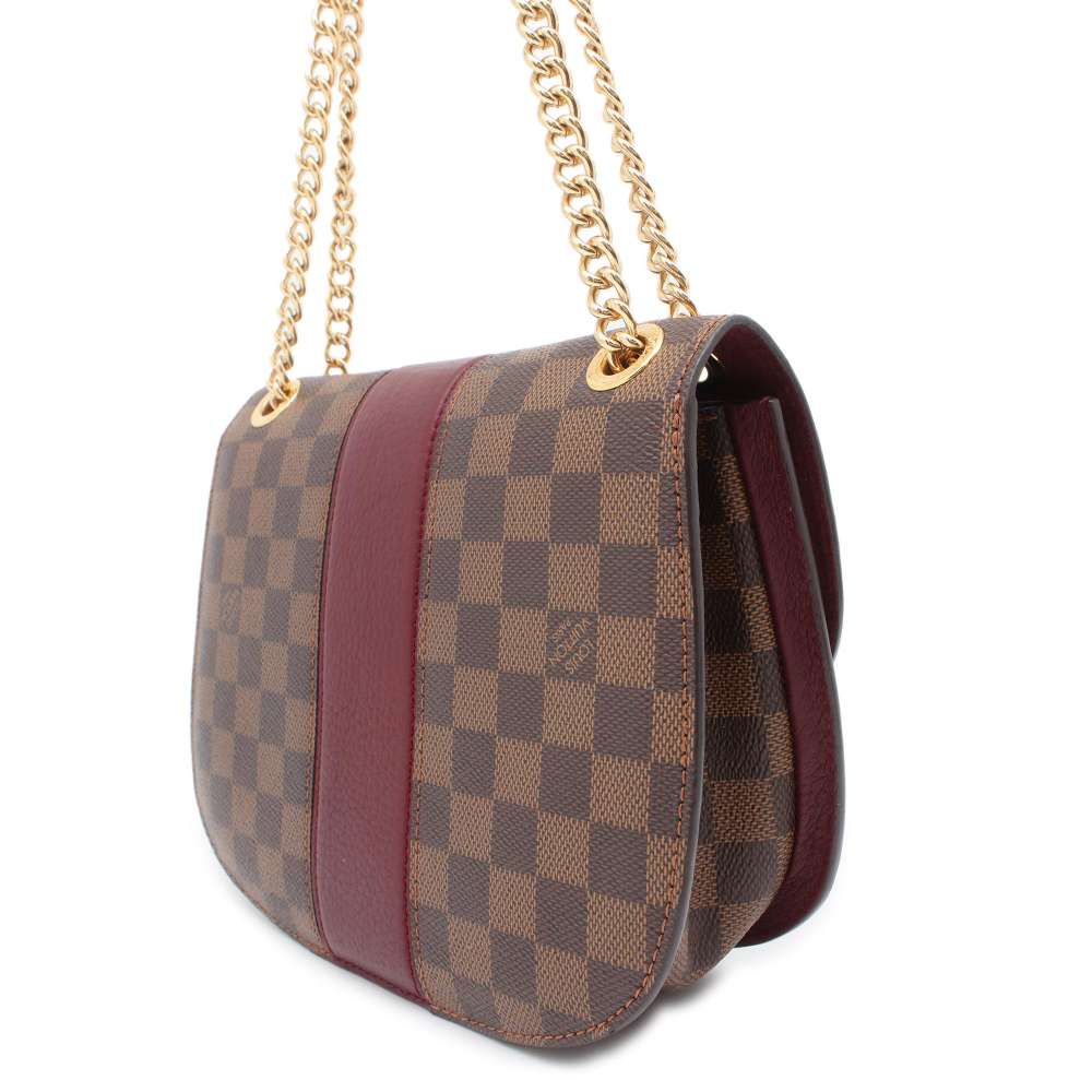 LOUIS VUITTON Wight Brown/Bordeaux N64420 Damier Ebene Canvas