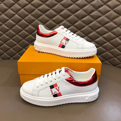 The Bags Vibe - Louis Vuitton Time Out Red White Sneaker