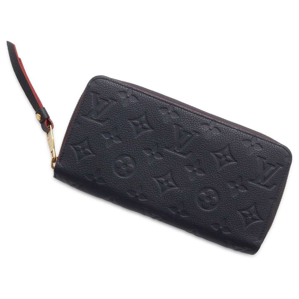 LOUIS VUITTON Zippy Wallet Marine Rouge M62121 Monogram Empreinte Leather