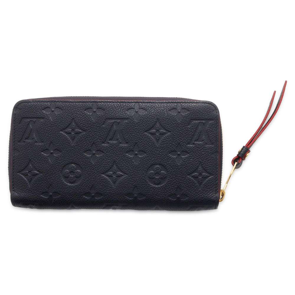 LOUIS VUITTON Zippy Wallet Marine Rouge M62121 Monogram Empreinte Leather