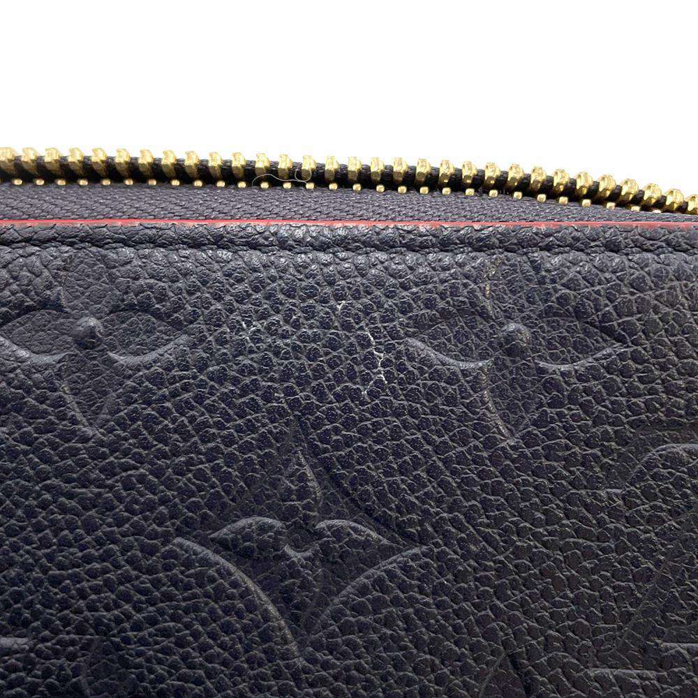 LOUIS VUITTON Zippy Wallet Marine Rouge M62121 Monogram Empreinte Leather