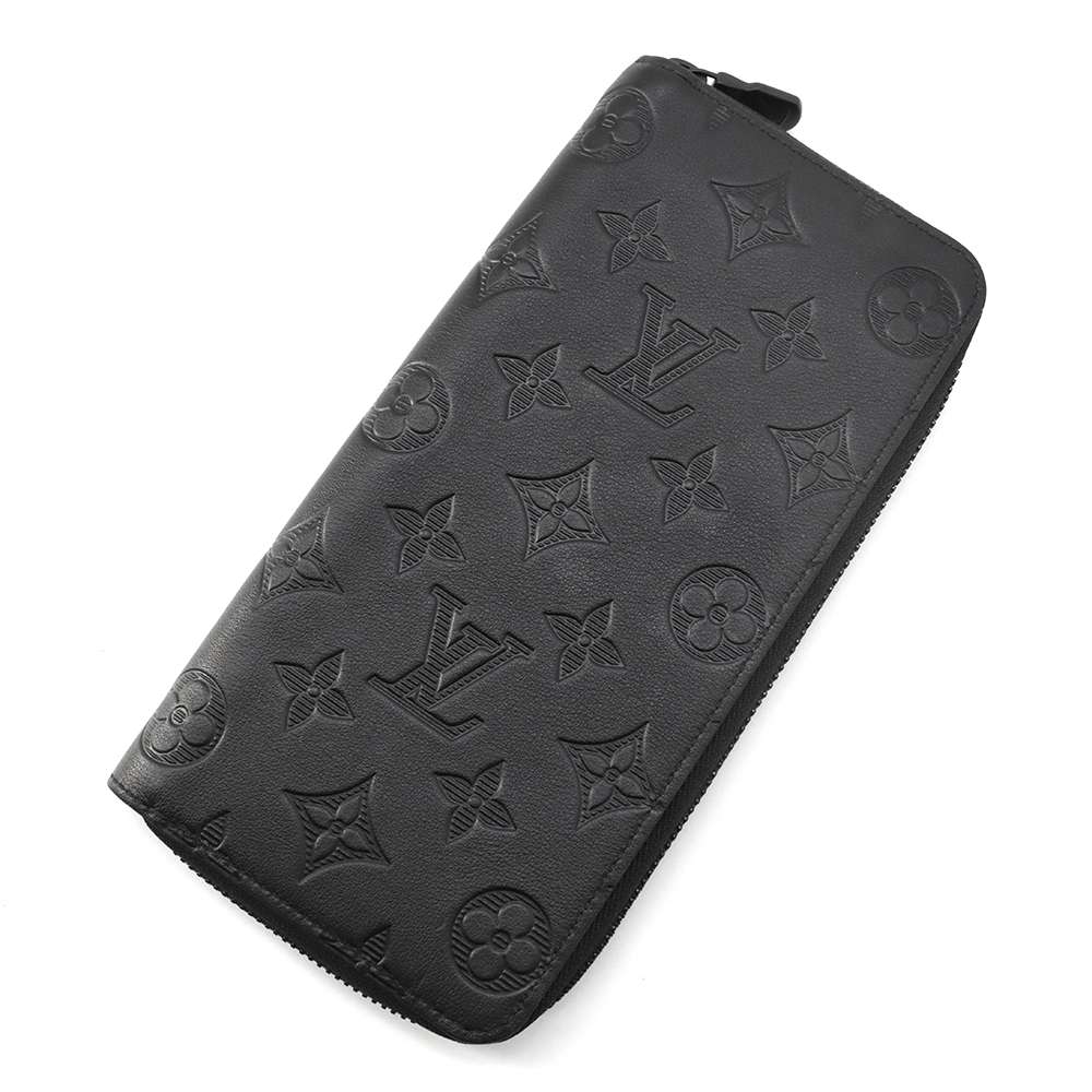 LOUIS VUITTON Zippy wallet Vertical Noir M62902 Monogram Shadow