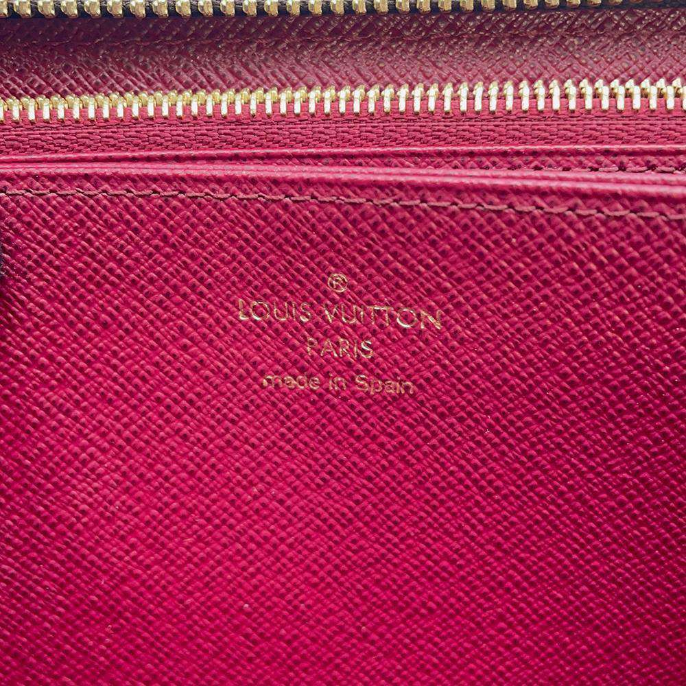 LOUIS VUITTON Zippy Wallet Fuchsia M41895 Monogram