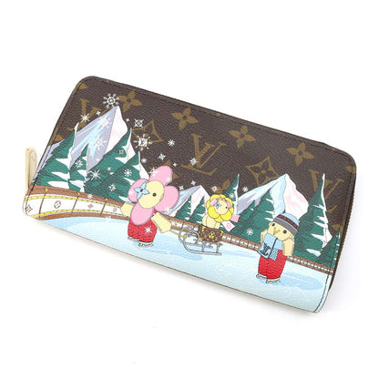 LOUIS VUITTON Zippy Wallet Vivienne Ice Skating Pink M82614 Monogram