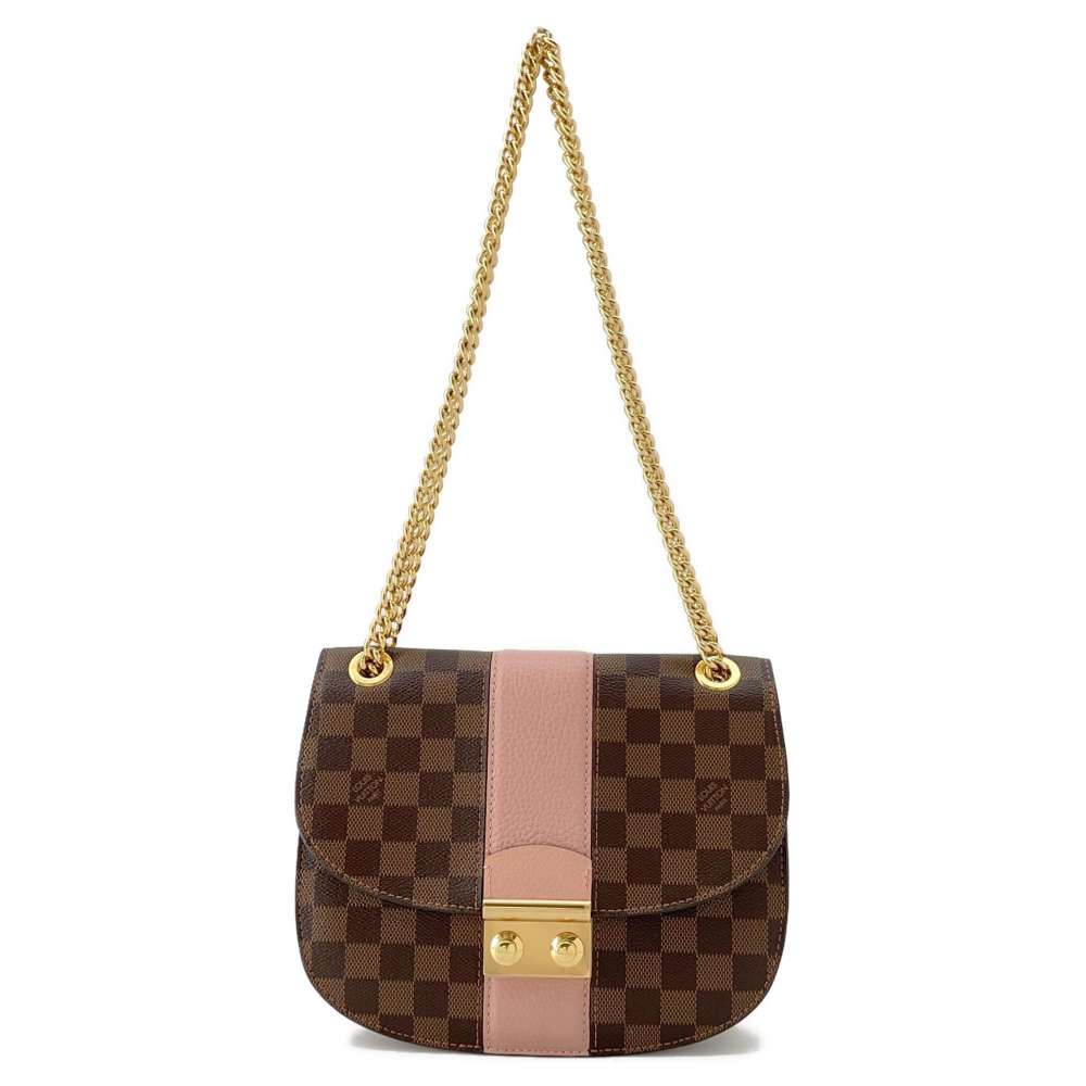 LOUIS VUITTON Wight Magnolia N64418 Damier Ebene Canvas Taurillon Leather