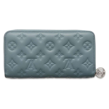 LOUIS VUITTON Zippy Wallet_Japan Limited Edition Blue Gacier M81707 Monogram・Pattern/Lamb Leather