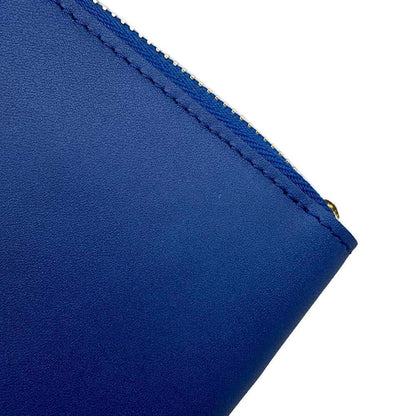 LOUIS VUITTON Zippy Wallet Blue M58044 Leather