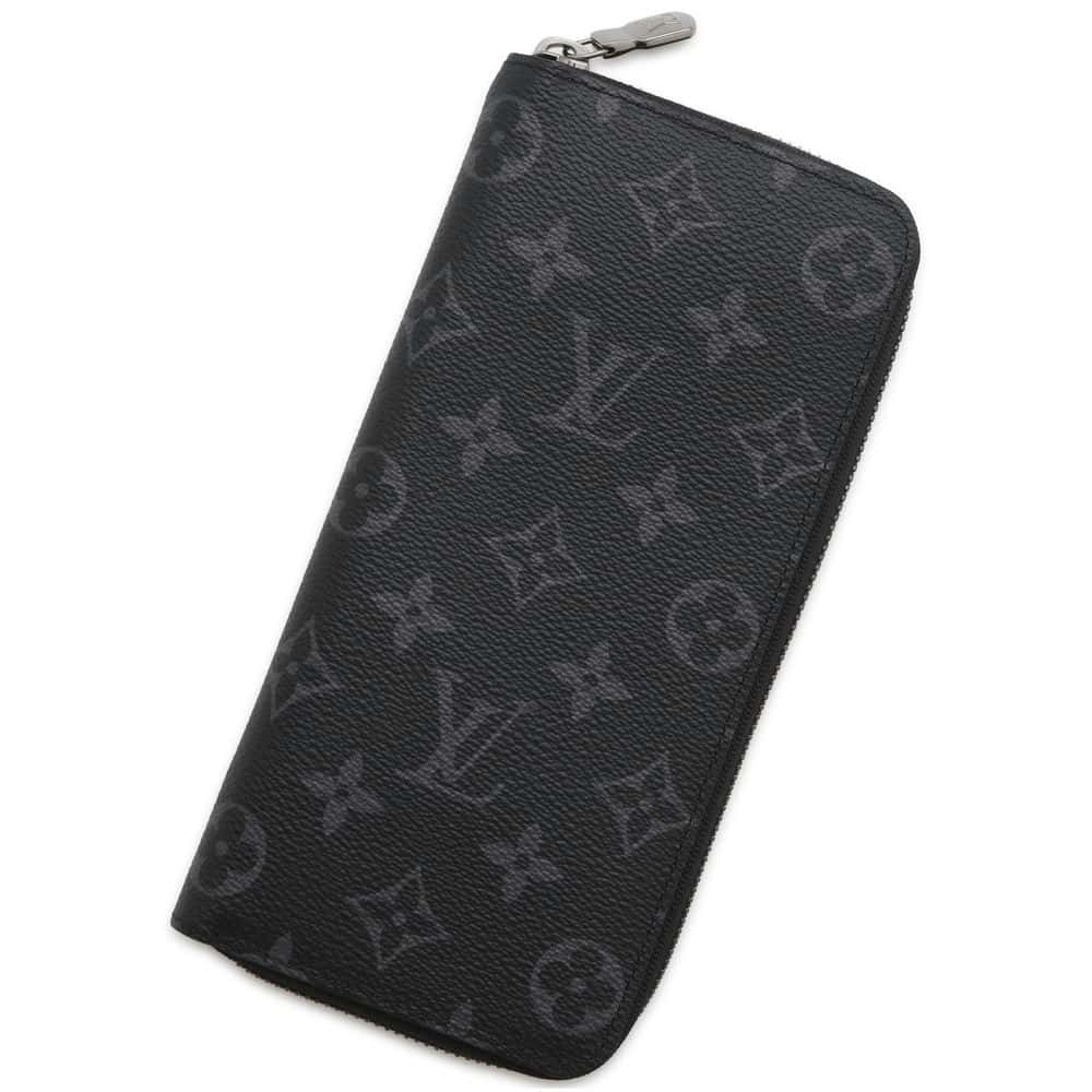 LOUIS VUITTON Zippy wallet Vertical Noir M62295 Monogram Eclipse