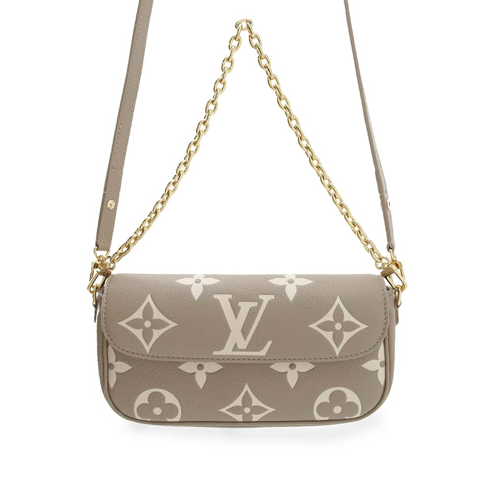 LOUIS VUITTON Wallet on Chain Ivy Tourterelle/Claim M82211 Monogram Empreinte Leather