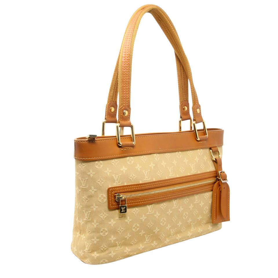 Louis Vuitton Tote Lucille Pm Tst Beige Tan Monogram Mini Lin Canvas Shoulder Bag