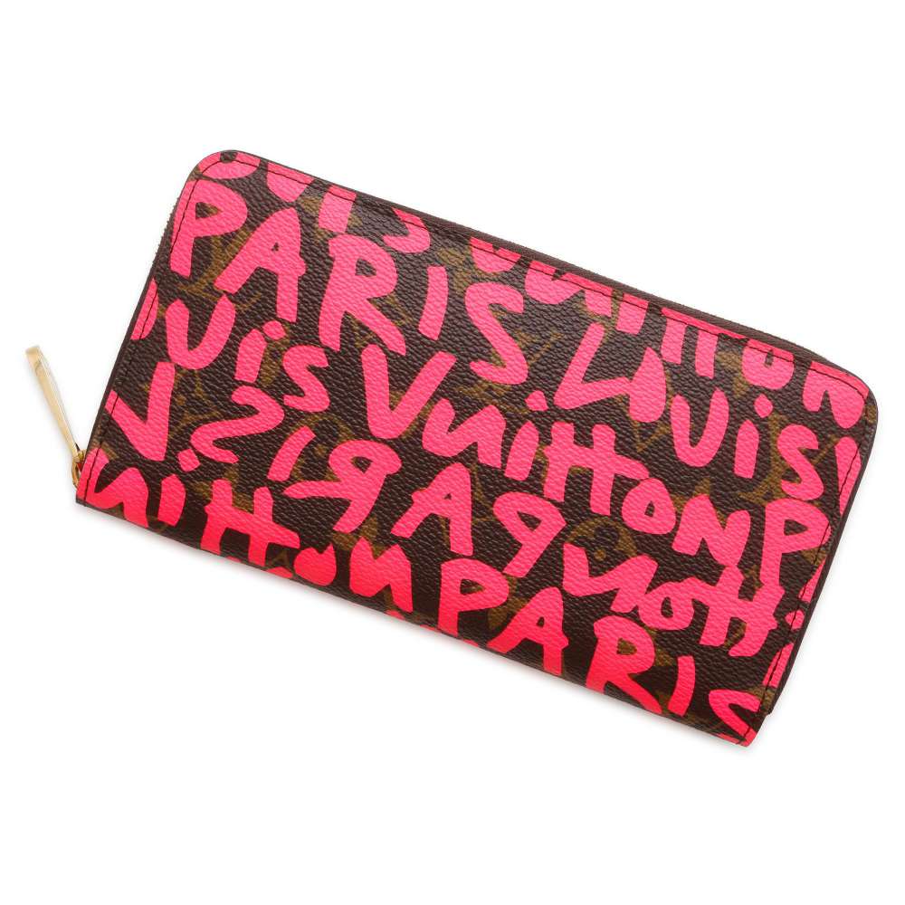 LOUIS VUITTON Zippy Wallet Fuchsia M93710 Monogram・Graffiti