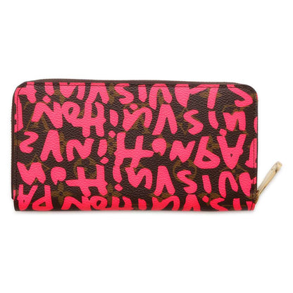 LOUIS VUITTON Zippy Wallet Fuchsia M93710 Monogram・Graffiti