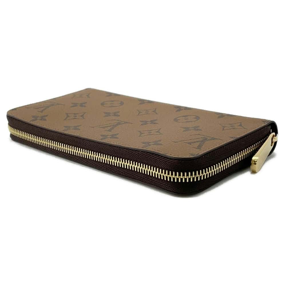 LOUIS VUITTON Zippy Wallet Noir M82444 Monogram Reverse Canvas