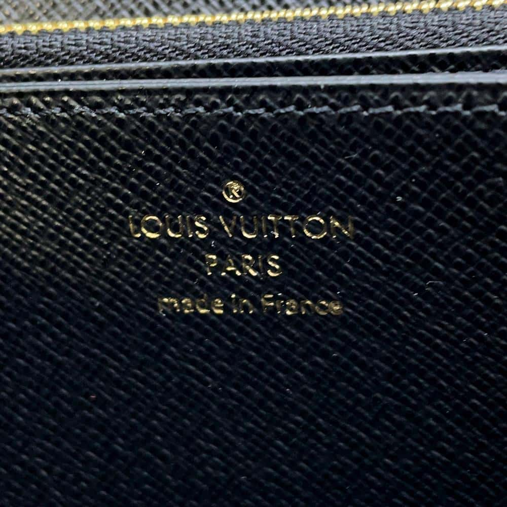 LOUIS VUITTON Zippy Wallet Noir M82444 Monogram Reverse Canvas