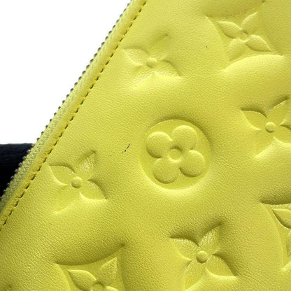 LOUIS VUITTON Zippy Wallet Yellow M83104 Lamb Leather