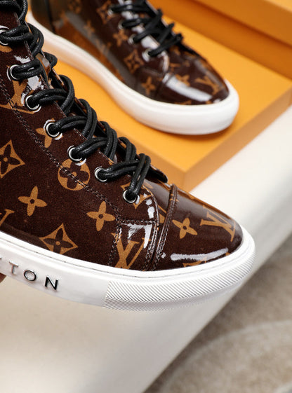 The Bags Vibe - Louis Vuitton Stellar Trainer Boot Brown Sneaker